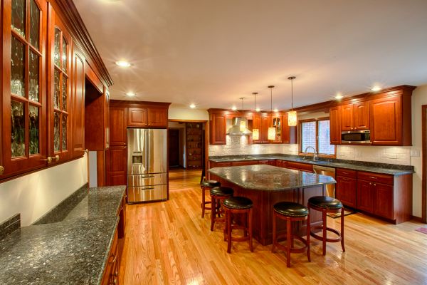 Cherry Kitchen Cabinet Repair in Pflugerville