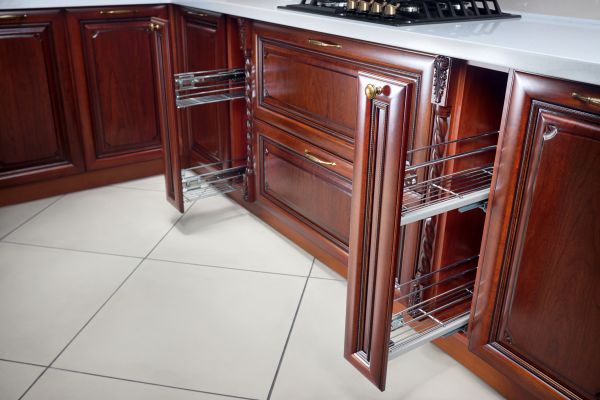 Cherry Cabinet Refacing in Pflugerville